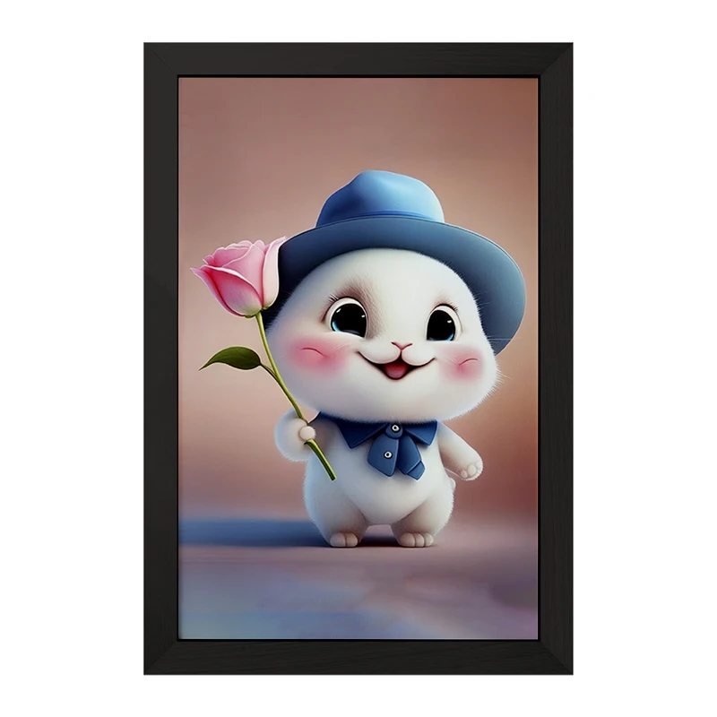 تابلو خندالو مدل خرگوش بامزه کد F5739