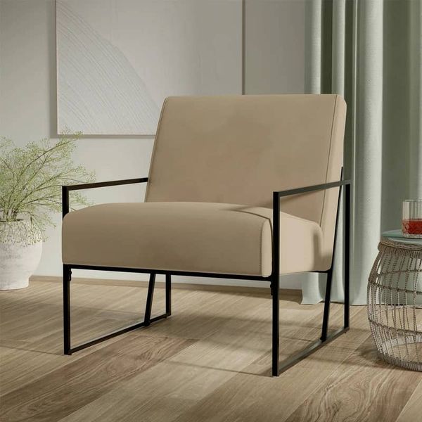 مبل راحتی تک نفره مدل مینیمال فلزی کد ۳۱۱۰