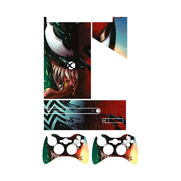 برچسب ایکس باکس 360 سوپر اسلیم توییجین وموییجین مدل Spiderman 12 مجموعه 5 عددی