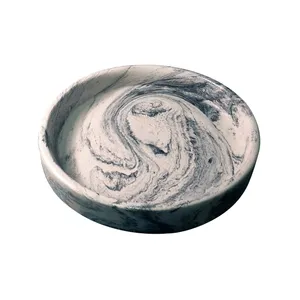 ظرف سرو طرح سنگ مدل لبه دار