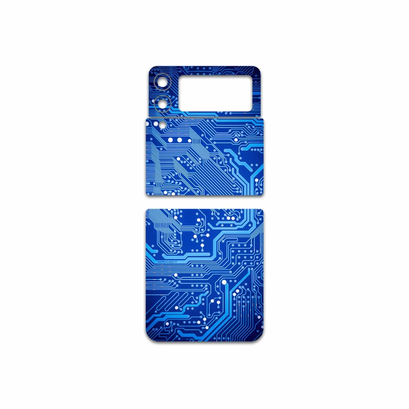 برچسب پوششی ماهوت مدل Blue-Printed-Circuit-Board مناسب برای گوشی موبایل سامسونگ Galaxy Z Flip3 5G