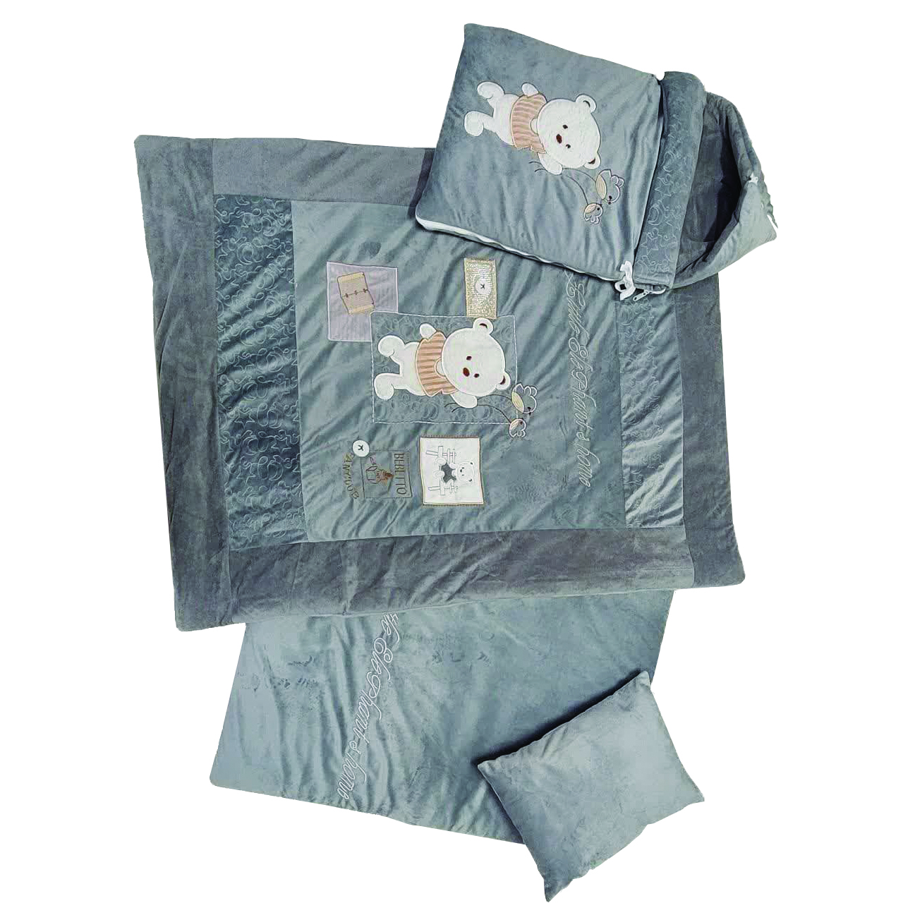 سرویس خواب نوزاد طرح خرس مجموعه 4 عددی
