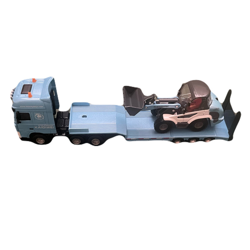 ماشین بازی کایدویی مدل تریلی و لودر کد 625038 مجموعه دو عددی
