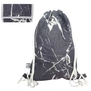 کوله پشتی ورزشی رضازهرا مدل مرمر کد 307 به همراه کیف جیبی دستمال کاغذی