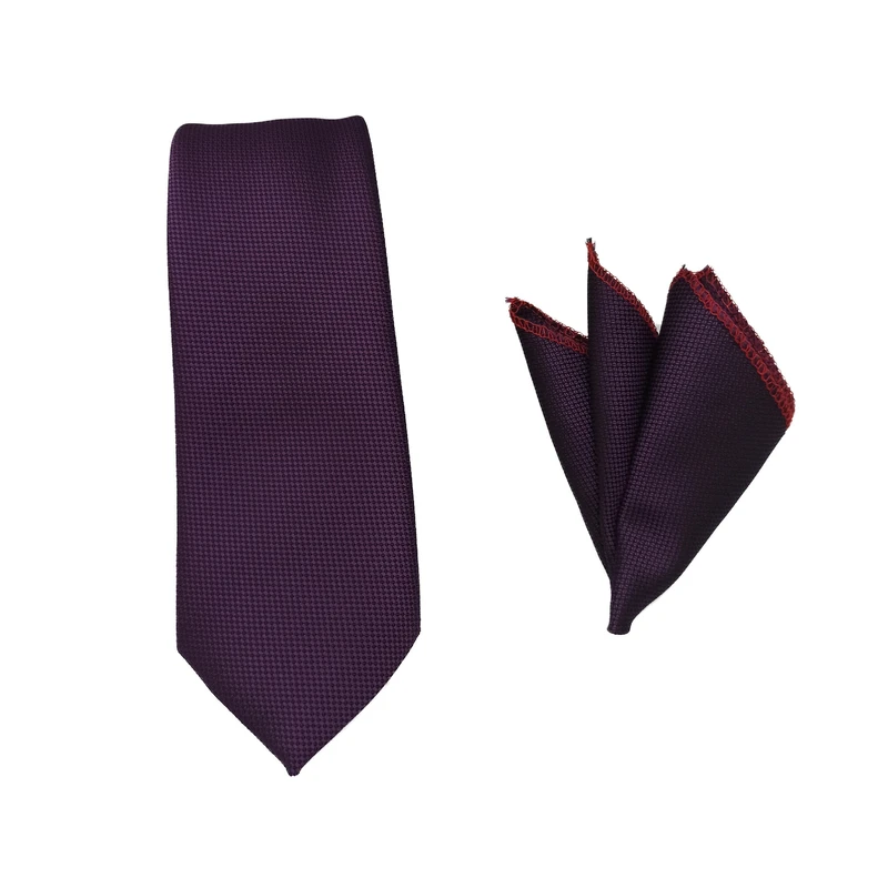 ست کراوات و دستمال جیب مردانه مدل 1001