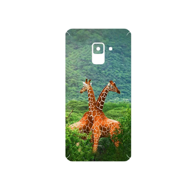 برچسب پوششی ماهوت مدل Giraffe مناسب برای گوشی موبایل سامسونگ Galaxy A8 2018
