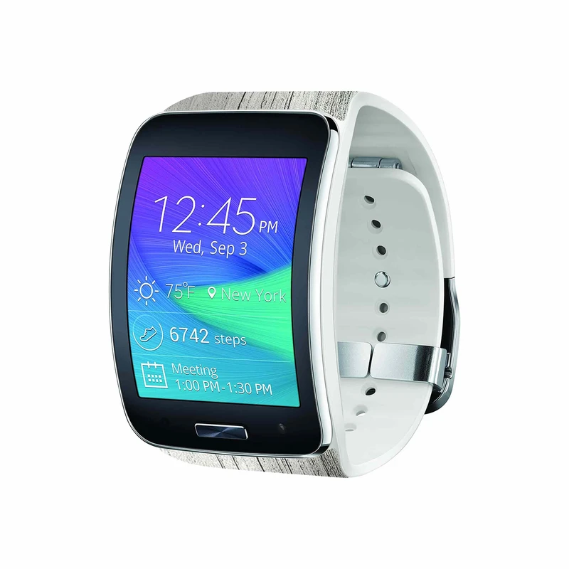 برچسب ماهوت طرح White_Wood مناسب برای ساعت هوشمند سامسونگ Galaxy Gear S