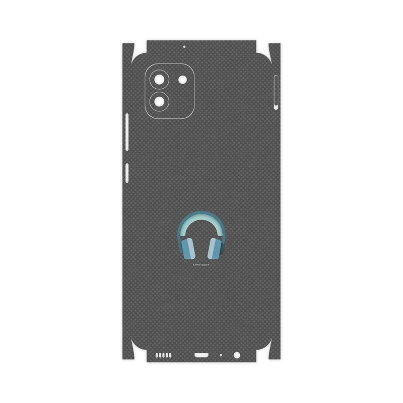 برچسب پوششی ماهوت مدل Minimal Headphone Icon-FullSkin مناسب برای گوشی موبایل سامسونگ Galaxy A03