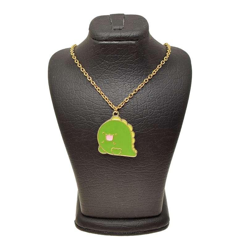 گردنبند دخترانه دلنار گالری مدل دایناسور خوشحال