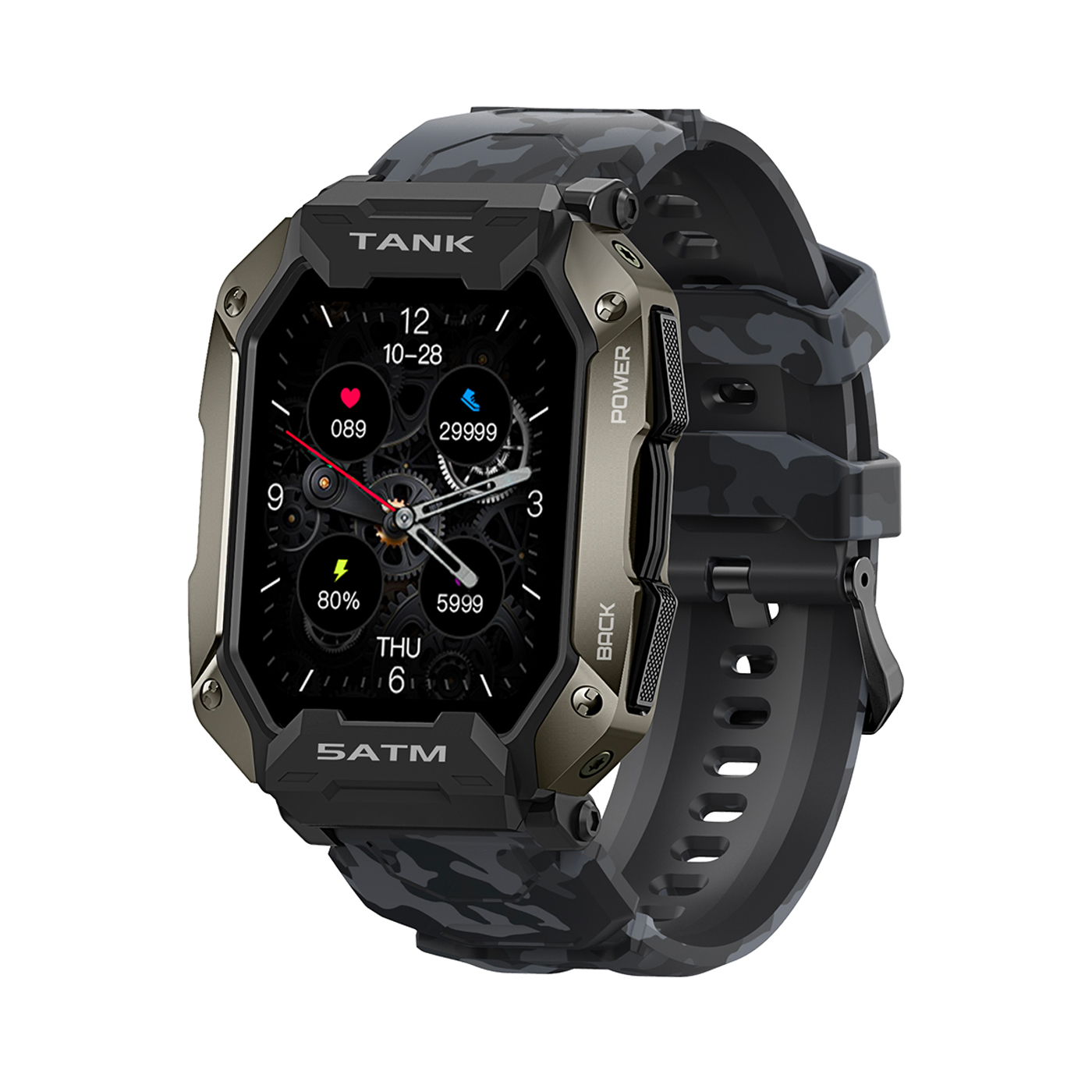 ساعت هوشمند کازپت مدل TANK M1 CAMO BLK