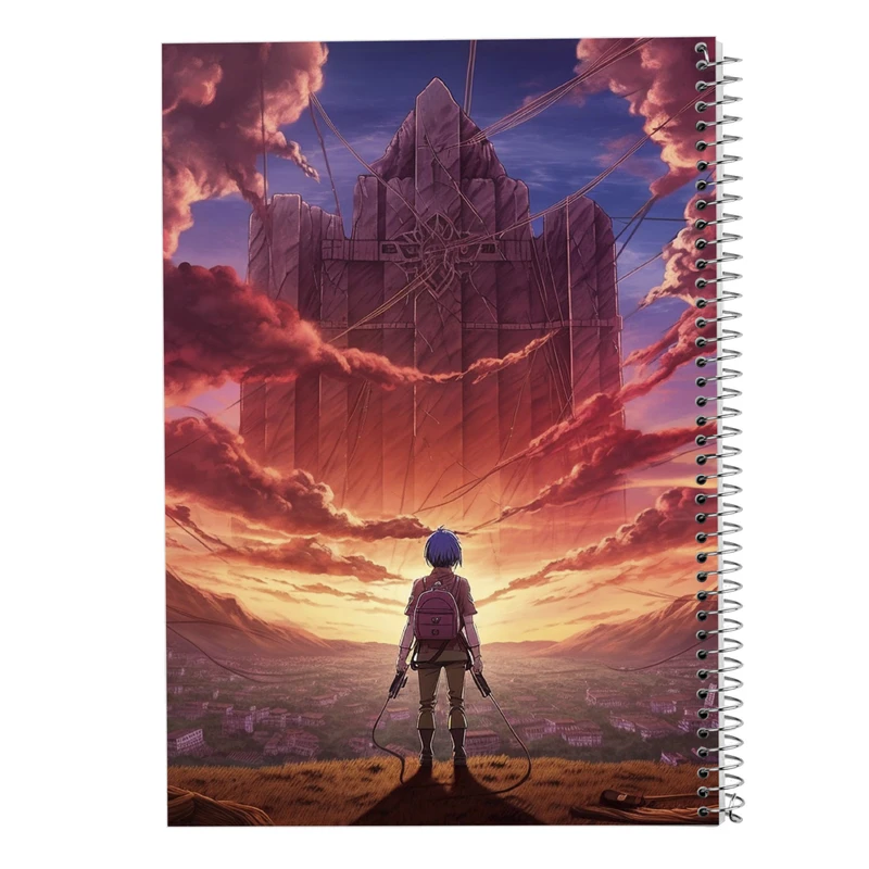 دفتر ژورنال نویسی 50 برگ مدوپد مدل نقطه ای طرح Attack on Titan کد DF10373