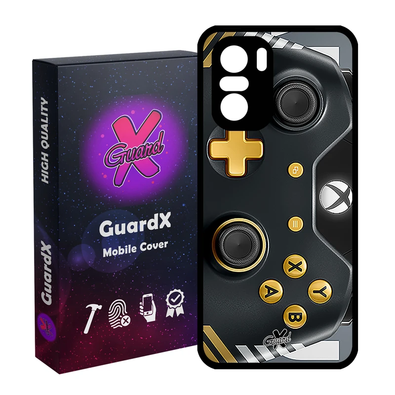 کاور گارد ایکس طرح XBox Conroller مدل Glass10090 مناسب برای گوشی موبایل شیائومی Poco F3/MI 11X/MI 11X Pro/Redmi K40/K40 Pro