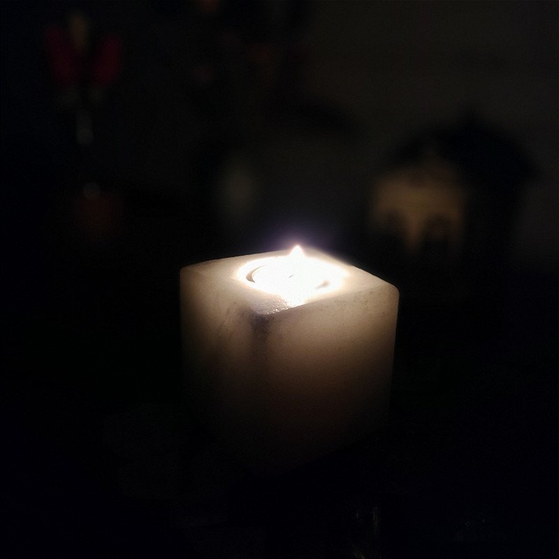 جاشمعی مدل سنگ نمک طرح مکعب مستطیل کد 408