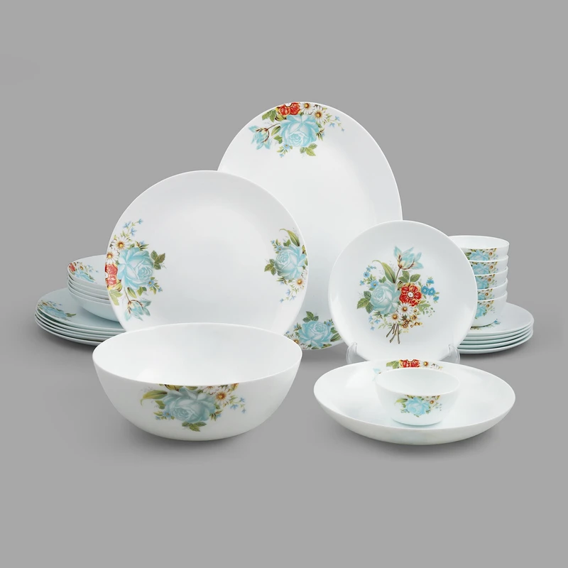 سرویس غذاخوری اوپال 26 پارچه 6 نفر فرانسوا مدل برکه