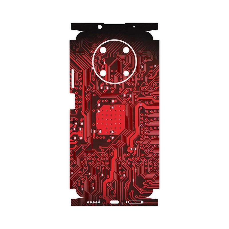 برچسب پوششی ماهوت مدل Red_Printed_Circuit_Board-FullSkin مناسب برای گوشی موبایل هوآوی Nova Y90