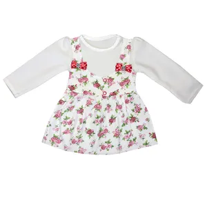 ست بلوز و سارافون دخترانه مدل گلی