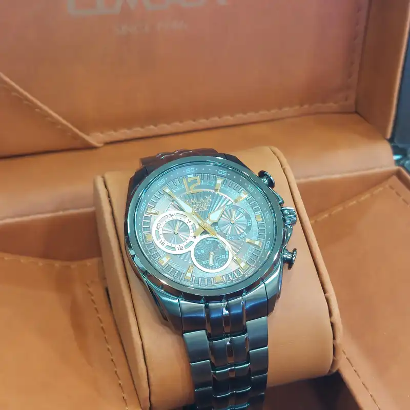 ساعت مچی عقربهای مردانه کوارتز کرنوگراف اوماکس مدل OAEM001N99I