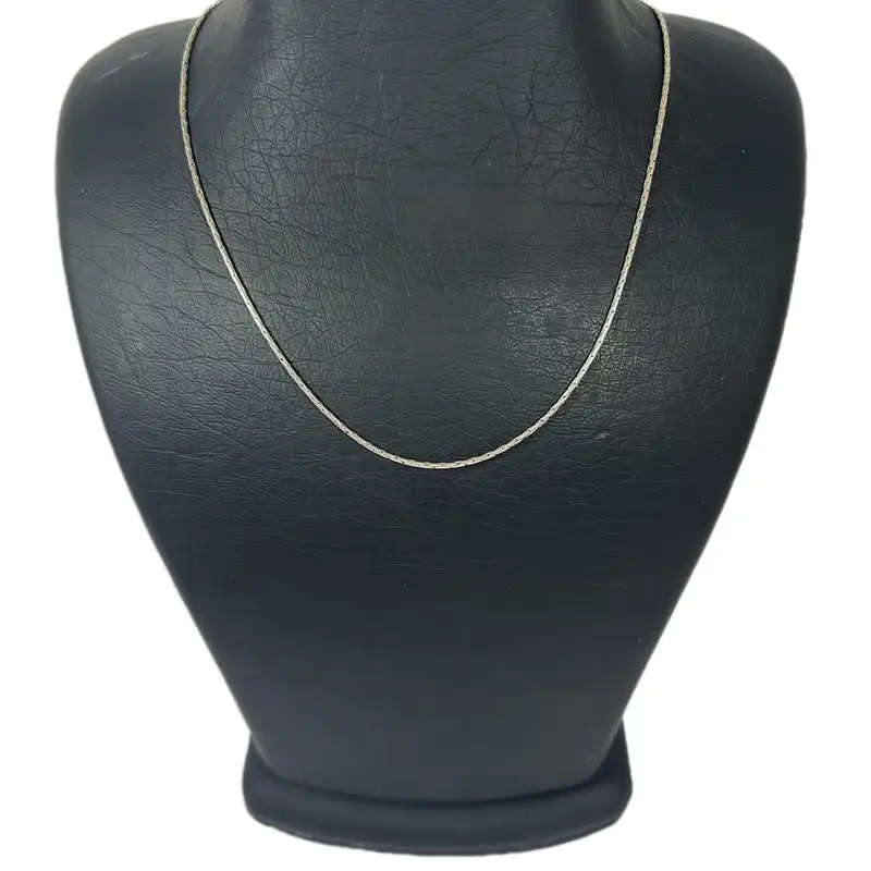 زنجیر نقره زنانه مدل ماری گرد