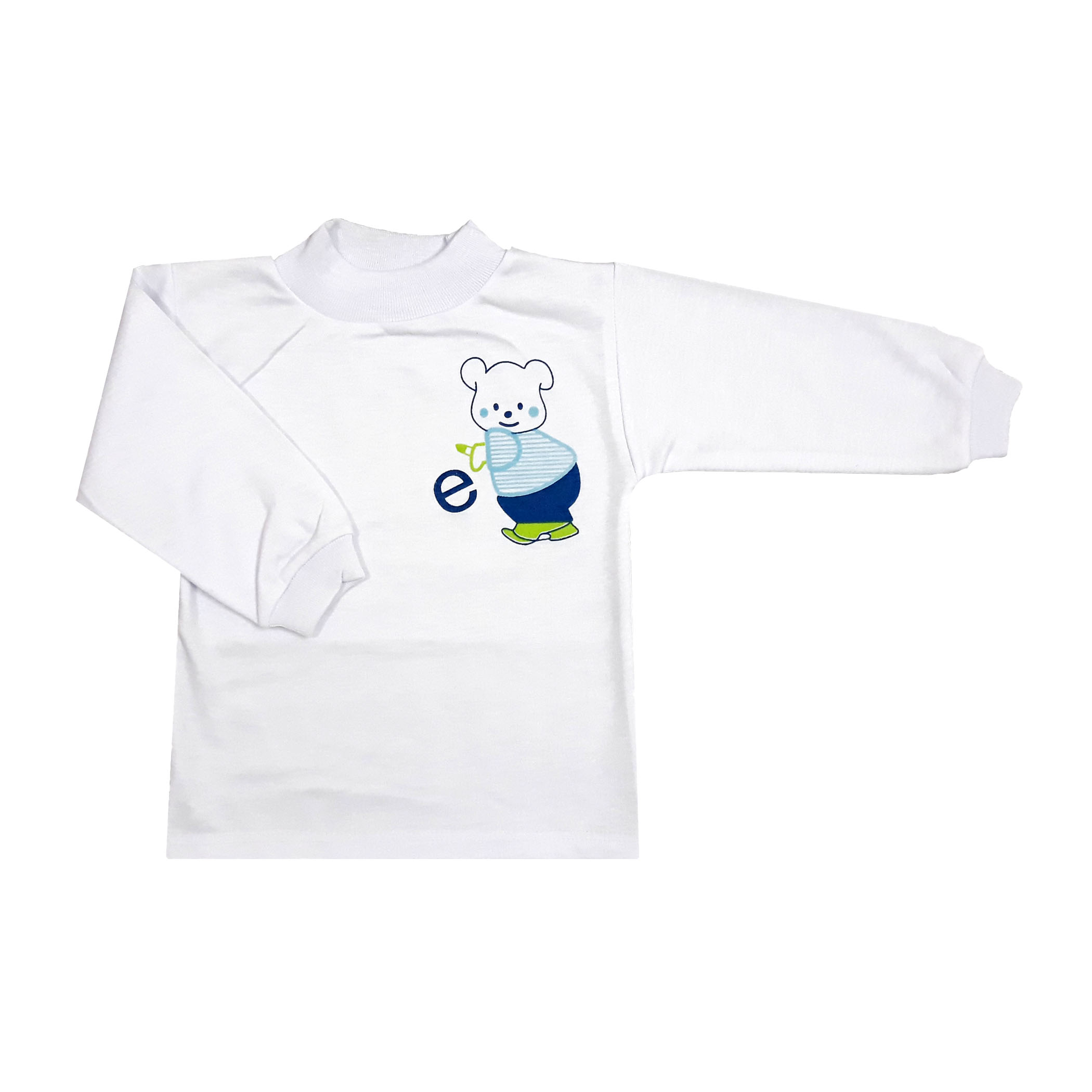 تی شرت آستین بلند نوزادی مدل Ble bear