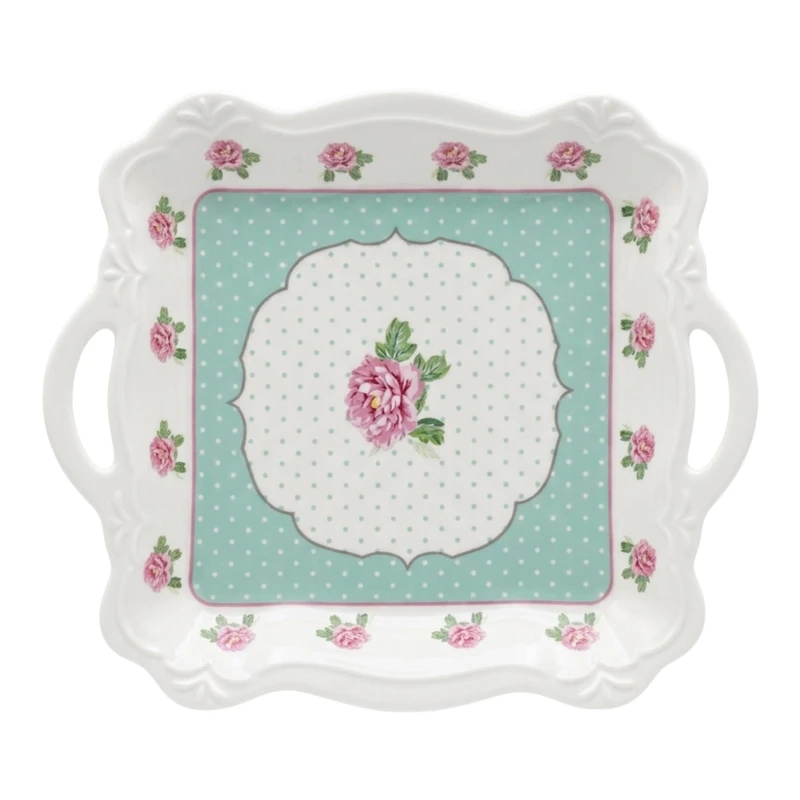 سینی دسته‌دار آنجلا مدل ZP-495 سایز 26x23 سانتی متر 