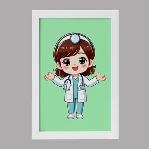 تابلو کودک خندالو مدل پزشک و پرستار کودکانه کد 36497