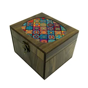 جعبه هدیه طرح کاشی فانتزی کد 9247141