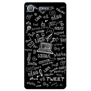 Megafone Social Media 1898 Cover For Sony Xperia XZ1