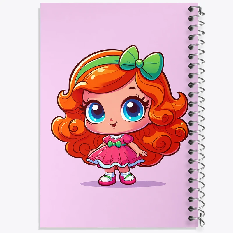 دفتر نقاشی 50 برگ خندالو طرح دخترانه بامزه کد N5391