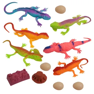 فیگور طرح حیوانات مدل آفتاب پرست و مارمولک کد 1123 مجموعه 12 عددی