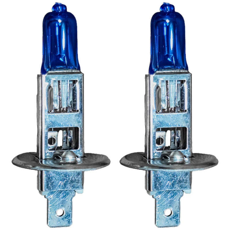 لامپ نور بالا چراغ جلو تک حالته بست یدک مدل یخی پایه H1 مناسب برای وانت کاپرا ۲ بسته‌ ۲ عددی 