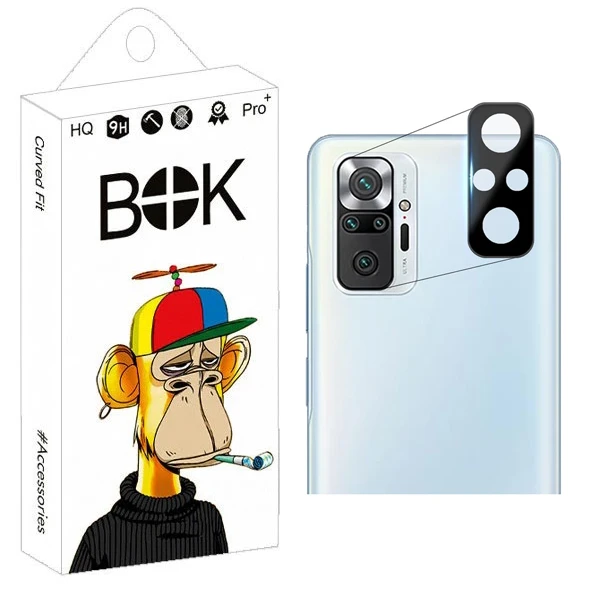 محافظ لنز دوربین بوک مدل 3D-9H مناسب برای گوشی موبایل شیائومی Redmi Note 10 Pro Max