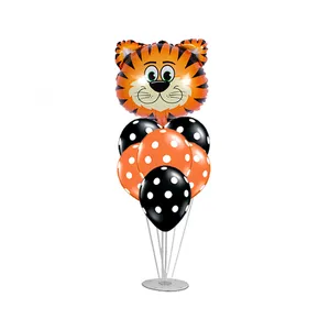 بادکنک سورتک مدل ببر مجموعه 8 عددی به همراه استند بادکنک