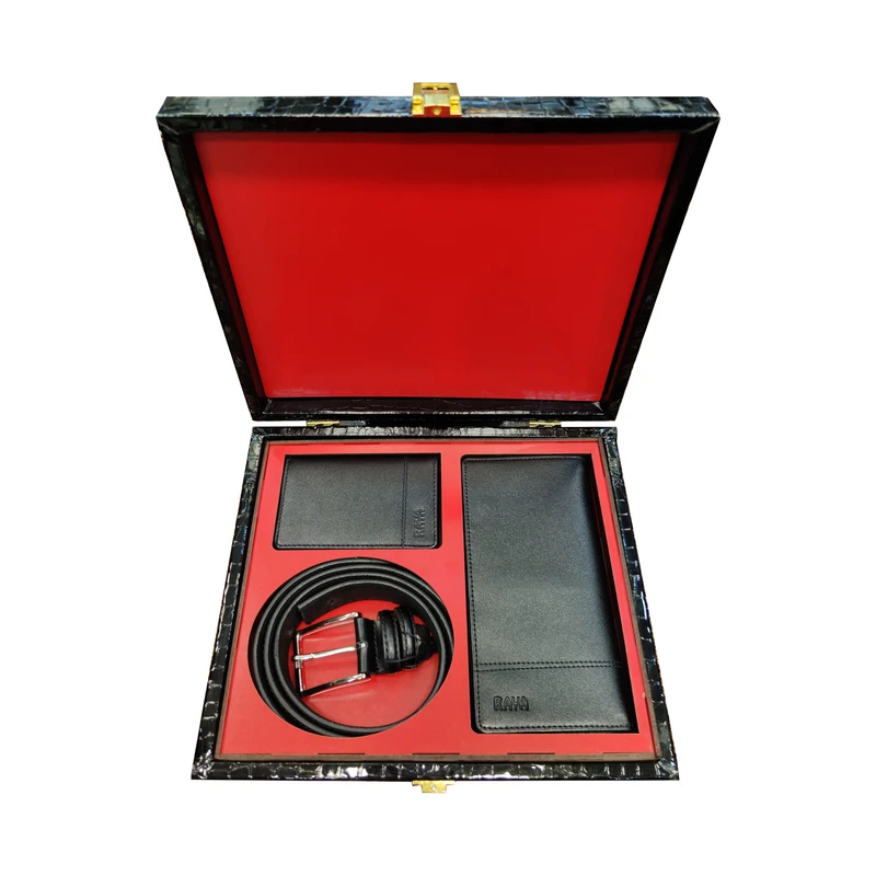 ست هدیه مردانه رایا مدل چرم طبیعی s01 کد 11556712