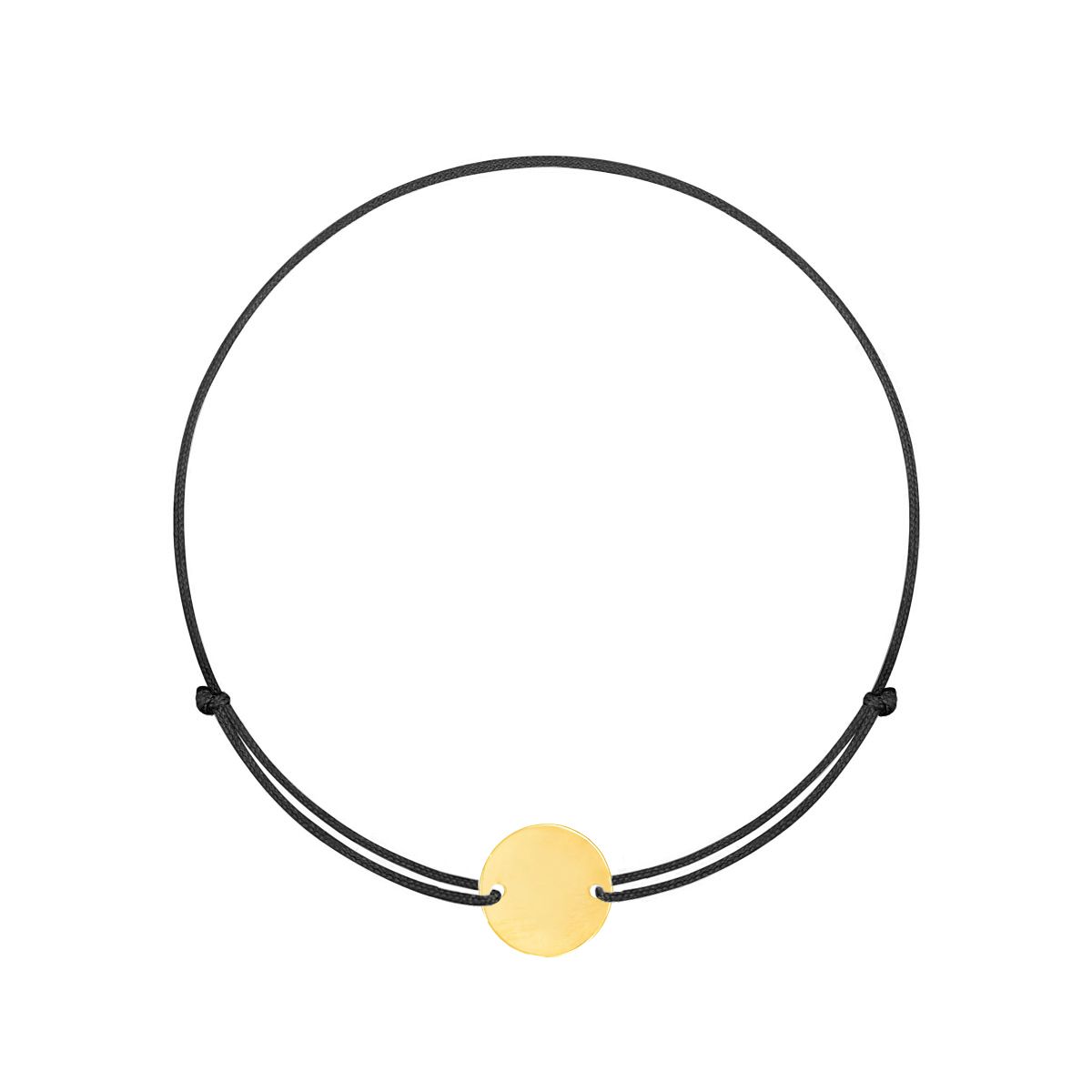 دستبند طلا 18 عیار زنانه پرسته مدل دایره حکاکی -  - 1