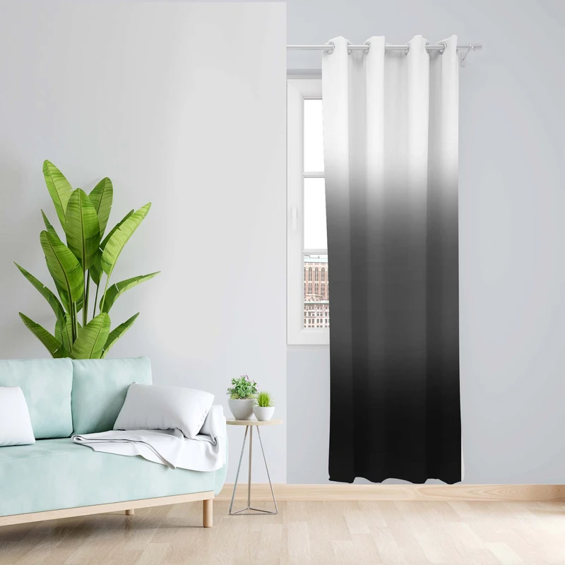 پرده طرح سایه روشن مدل مخمل پانچی کد 5104R z سایز 140x200 سانتی متر
