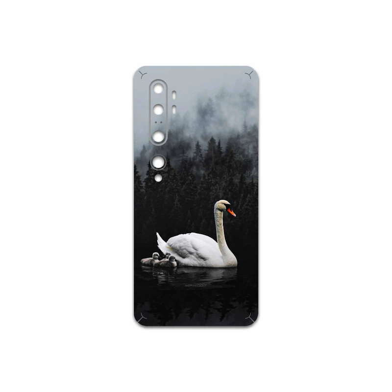برچسب پوششی ماهوت مدل Swan Lake مناسب برای گوشی موبایل شیائومی Mi Note 10