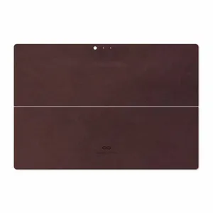 MAHOOT Matte-Dark-Brown-Leather Cover Sticker for Microsoft Surface Pro 3 2014