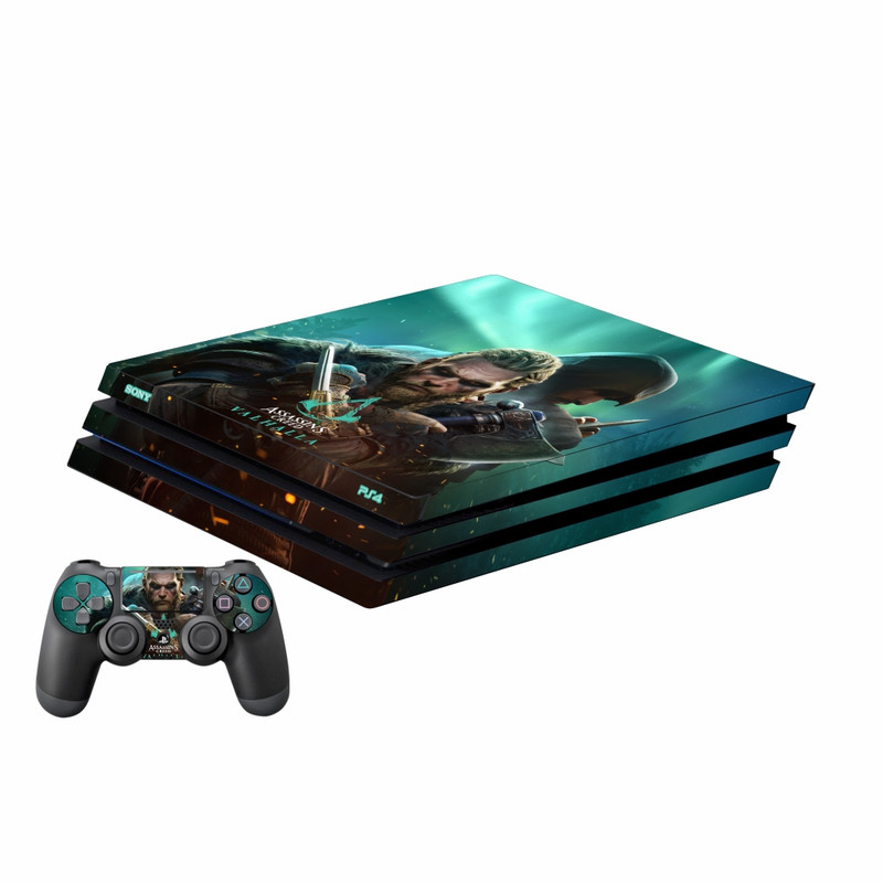 برچسب پلی استیشن ۴ و دسته بازی پلی اینفینی مدل Assassins Creed Valhalla 01