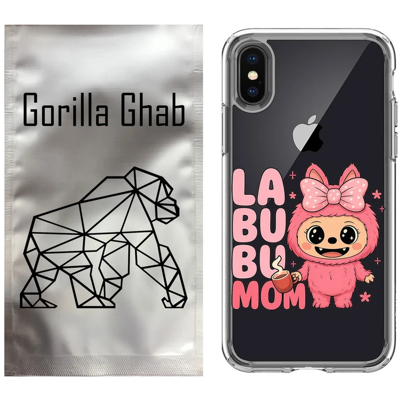 کاور گوریلا قاب مدل CLG کد 136 طرح Labubu مناسب برای گوشی موبایل اپل iPhone X / XS
