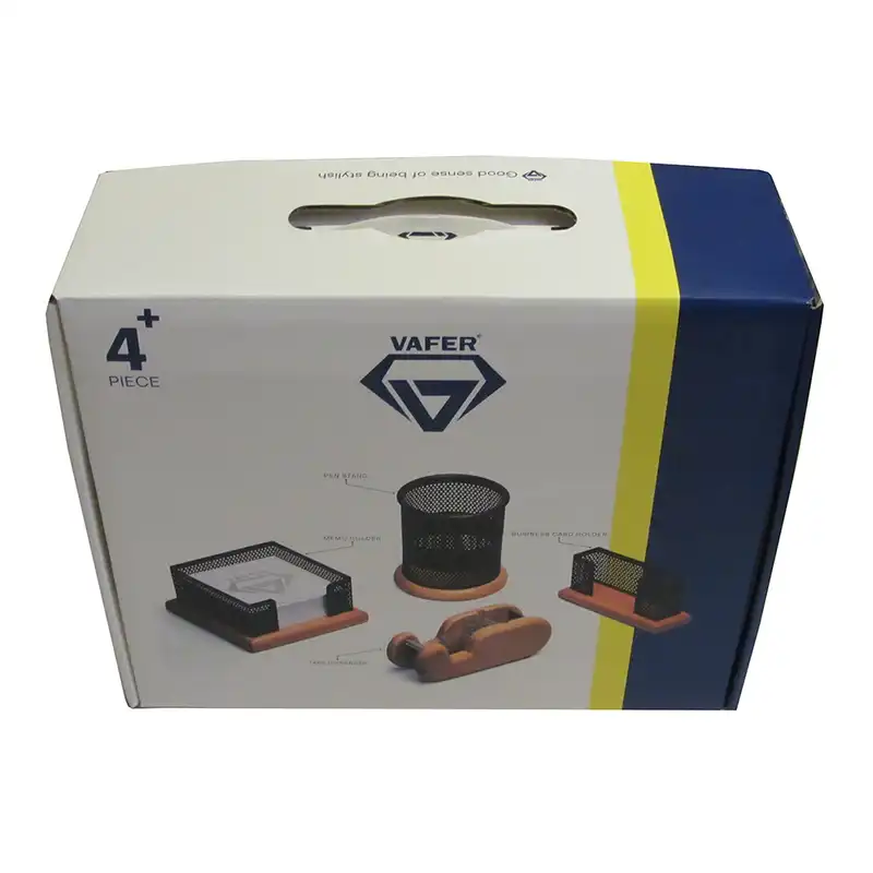 ست لوازم اداری رومیزی وافر کد 004 مجموعه 4 عددی