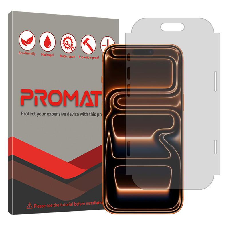 محافظ صفحه نمایش شفاف پرومیت مدل Resistant مناسب برای گوشی موبایل اپل iPhone 17 Pro Max