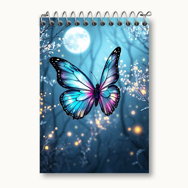 دفتر یادداشت 50 برگ خندالو طرح پروانه کد N3594