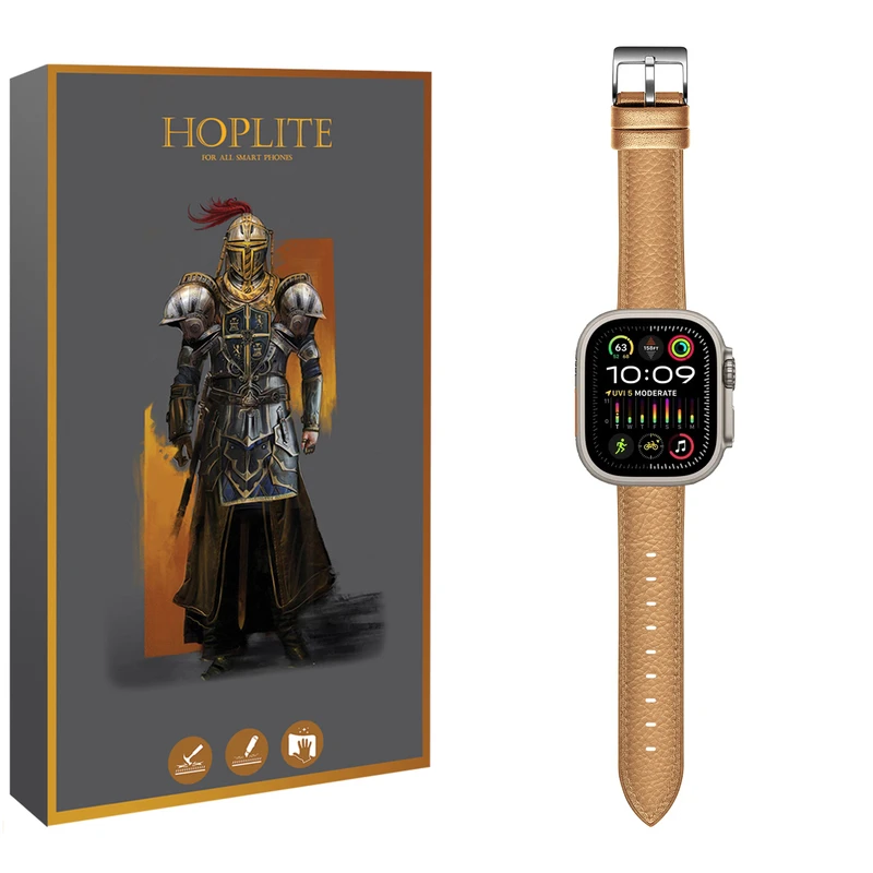 بند هاپلایت مدل Classic Leather HL مناسب برای ساعت هوشمند گرین لاین Ultra 49 میلیمتری