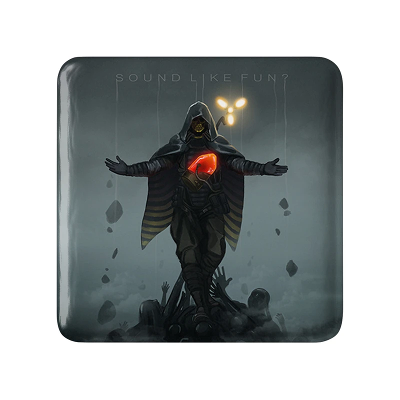 مگنت خندالو طرح بازی دث استرندینگ (Death Stranding) مدل مربعی کد 35092