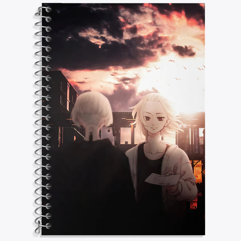 دفتر زبان 50 برگ خندالو مدل سه خط طرح انیمه توکیو ریونجرز (Tokyo Revengers) کد N4955