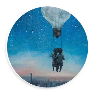  دیوارکوب طرح عشاق و شهر مدل wtb622