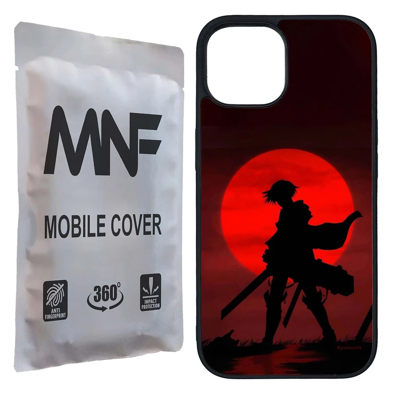 کاور ام ان اف طرح انیمه  Attack On Titan کد P-262 مناسب برای گوشی موبایل اپل iPhone 15    