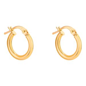 گوشواره کلیپسی طلا 18 عیار زنانه کیا گالری مدل حلقه ساده کد EMR145
