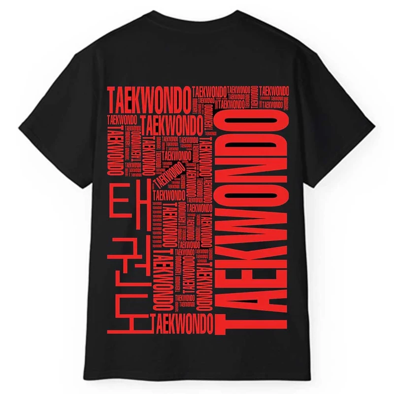 تی‌شرت آستین کوتاه مردانه پاد آفرین مدل تکواندو کد 1583