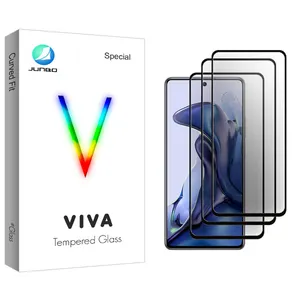 Junbo Viva Glass Ceramics Screen Protector For Xiaomi 11T 5G 21081111RG Pack Of 3